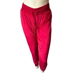 Tommy Hilfiger Red Velour Super Soft Women's Jogging Bottoms New with Tags
